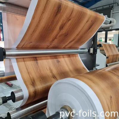 Houtpatroon PVC-meubelfolie rol voor interieurmeubilair