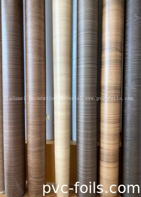 Houtkorrelprofielverpakking PVC-film voor de decoratie van de deurpanelen