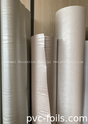 Witte houten afwerking PVC-rol decoratieve film voor membraandeuren