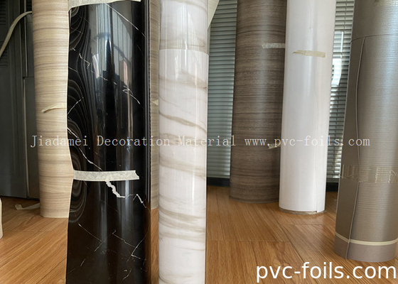 Witte marmer ontwerp PVC membraan film rol voor tafeldekoratie