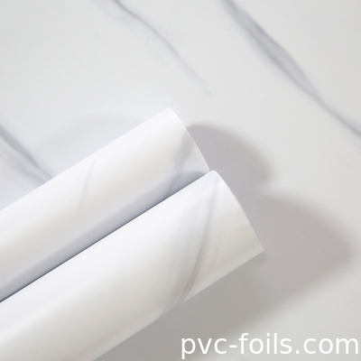 Gepersonaliseerde marmeren design PVC meubel folie rollen voor laminatie en verpakking