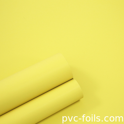 Geel PVC decoratieve film supermat voor slaapkamerkasten deuren