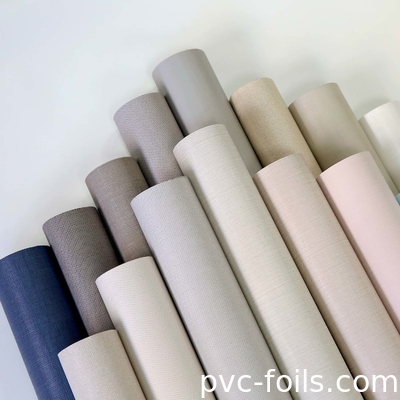PVC decoratieve folierol voor meubeloppervlak, embossed design