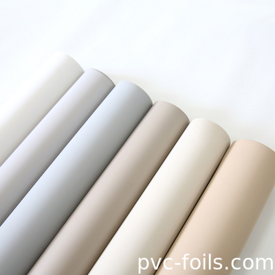 Anti-vingerafdruk Solid Color PVC meubelfilm voor membraandeuren