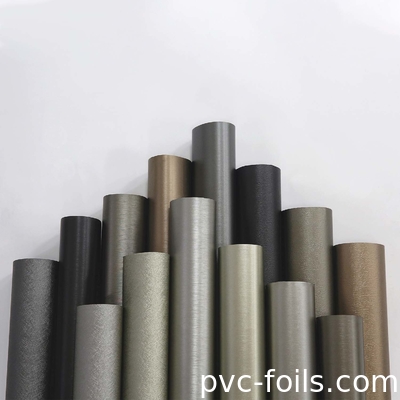 Metalen zilveren kleur zelfklevende PVC-film in rol voor oppervlakteversiering