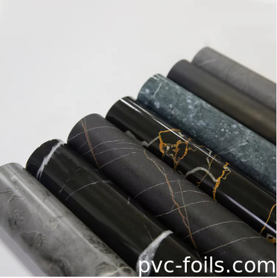 Gepersonaliseerde marmeren PVC-meubelfolie voor lamineering, vacuümpers, verpakking