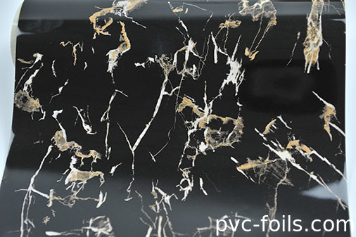 PVC-decoratieve films met hoogglanzend marmeren korrels voor 2D-laminering