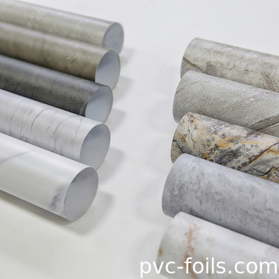 Nieuwe marmeren design PVC decoratieve folie voor laminatie, membraanpers