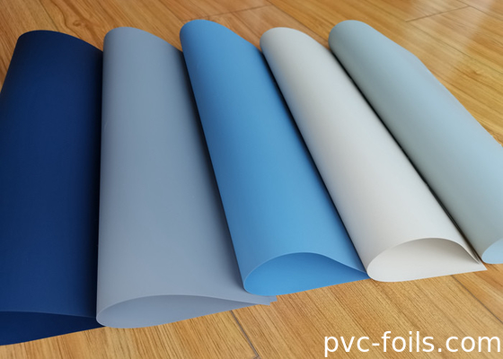 Blauwe supermatte vaste kleur zelfklevende pvc-film voor doe-het-zelf huisversiering