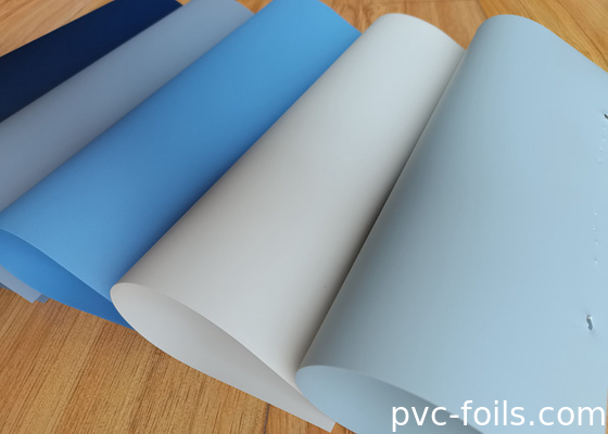 Blauwe supermatte vaste kleur zelfklevende pvc-film voor doe-het-zelf huisversiering