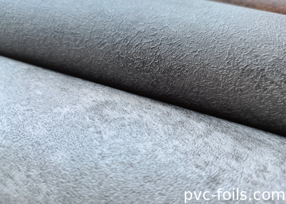 Grijze cement textuur PVC decoratieve film voor binnenwandpanelen