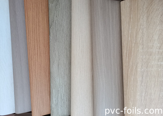 Rustieke eikenhoutgraan PVC-verpakkingsfolie voor vernieuwing van meubelpanelen