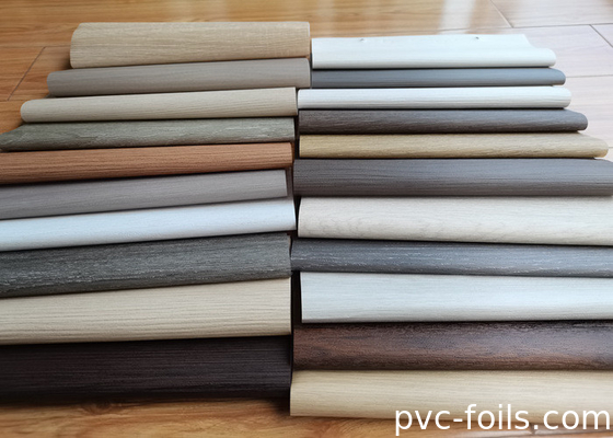 PVC-verpakkingsfolie van kersenhoutkorrels voor meubelontwerp op maat