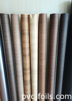 Golden Oak Wood Grain PVC-laminatiefilm voor venster- en deurprofielen