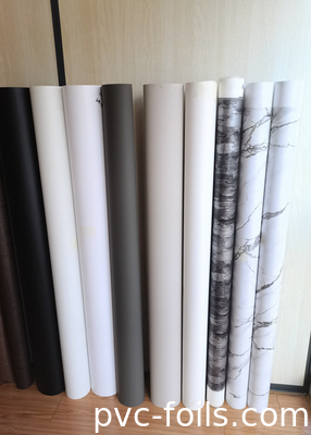 Marmer-effect PVC decoratieve film voor vacuümdrukken Volledige drukbreedte 1400 mm