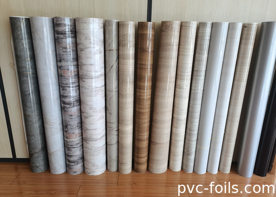 Marmer-effect PVC decoratieve film voor vacuümdrukken Volledige drukbreedte 1400 mm