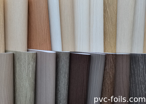 PVC decoratieve film met supermatte houtkorrels voor profiel en WPC-paneelverpakking