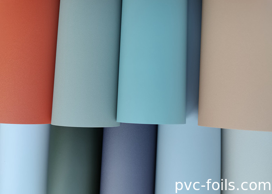 Solid color soft touch PVC decoratieve film voor vacuümpers en membraandeuren