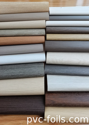 PVC-decoratieve film van natuurlijke eikenhoutkorrels voor venster- en deurprofielen