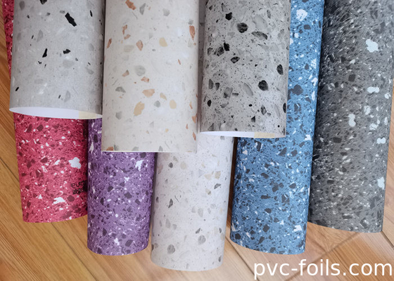 Marmeren ontwerp zelfklevende PVC-meubelfilm voor keukenborden