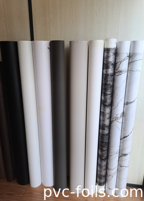 Witte marmeren matte PVC decoratieve film voor vacuümpers in meubelpanelen