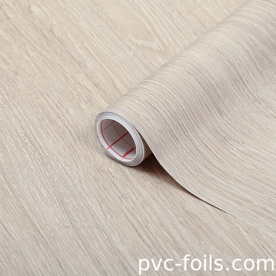 China Factory Wholesale Natural Wood Pattern Vinyl Self Adhesive PVC Film voor meubeldekoratie