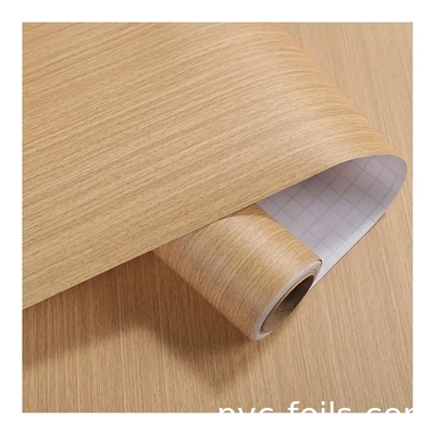 Stock Kleur Nieuw Hout Graan PVC Decoratieve Film Behang Houten Kleeffolie