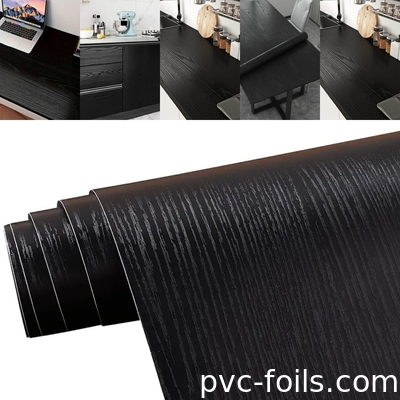 Waterdichte zelfklevende decoratieve PVC-film voor keukenkantoren Renovatie ¢ Digitaal afdrukken van houten en marmeren patronen