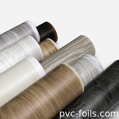 Waterdicht digitaal drukwerk Houtgraan PVC decoratieve film voor meubels en kasten