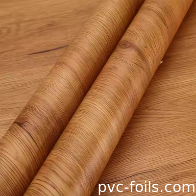 Supermatte houtgraan PVC-verpakkingsfolie voor WPC-wandpanelen