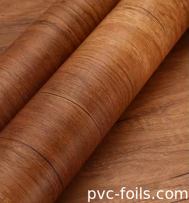 Supermatte houtgraan PVC-verpakkingsfolie voor WPC-wandpanelen