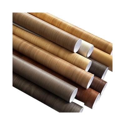 Zelfklevende houtkorrel meubelstickers PVC decoratieve film voor bureaubladen
