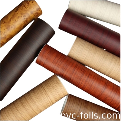 Laag MOQ Fabrieksprijs Zelfklevend Behang Meubel Sticker Vinyl Hout Graan PVC Film Te koop