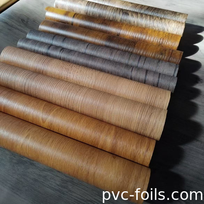 0.14mm PVC Decorative Laminating Film Houten textuur Gedrukt film Houten ontwerp voor gelamineerd plaat