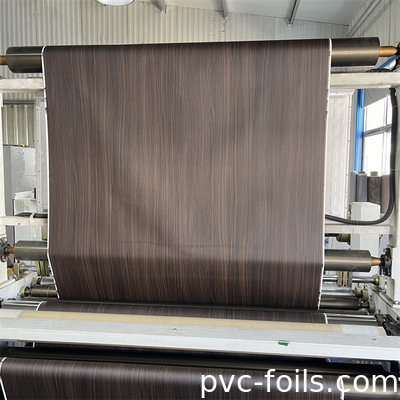 Dunkel houten granen gelamineerd PVC folie membraan voor MDF kast deur vacuümpers