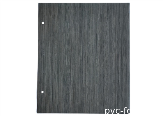 Zwarte houtgraan geïmprimeerd PVC decoratieve folie voor MDF kast deur vacuüm membraan pers