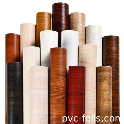 DIY-vriendelijke PVC decoratieve film voor meubelverversing Mat hout graan afwerking