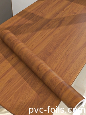 DIY-vriendelijke PVC decoratieve film voor meubelverversing Mat hout graan afwerking