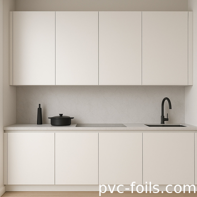 Luxe zachte PVC-film met supermatte afwerking voor deuren en meubelkasten
