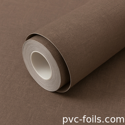 Textuur van stof Vaste kleur Pvc textuur Zelfklevende wandbekleding Voor interieurwanddecoratie