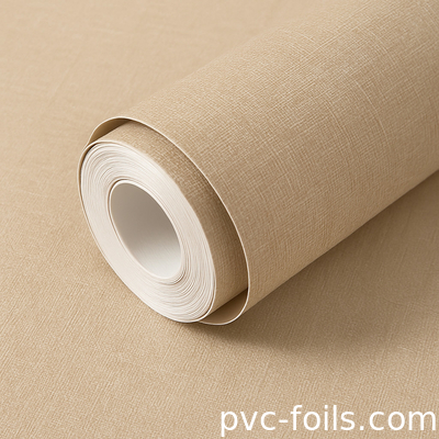 Stoffen Textuur Vaste kleur Pvc zelfklevende film voor interieur wandpaneel decoratie