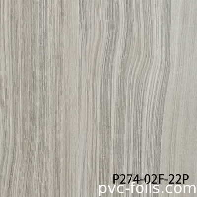Supermatte houten textuur PVC decoratieve film voor vacuümmembraanpers