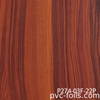 Supermatte houten textuur PVC decoratieve film voor vacuümmembraanpers