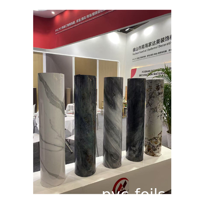 Hoogglans marmernerf zelfklevende PVC decoratieve folie voor keukenkast tafelblad, waterdicht