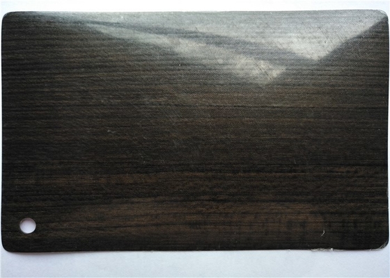 0.1MM de Donkere Eiken Decoratieve Folie van Kleurenpvc voor Binnenlandse Oppervlaktedecoratie