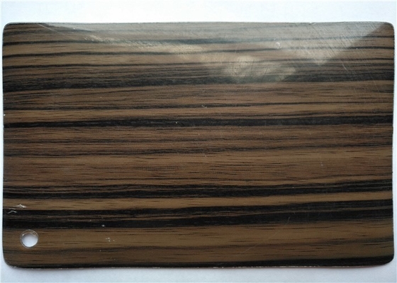 Hoog polijst Houten Vinyl het Kabinetsdeuren van Korrelpvc 0.30mm Dikke 0.50mm