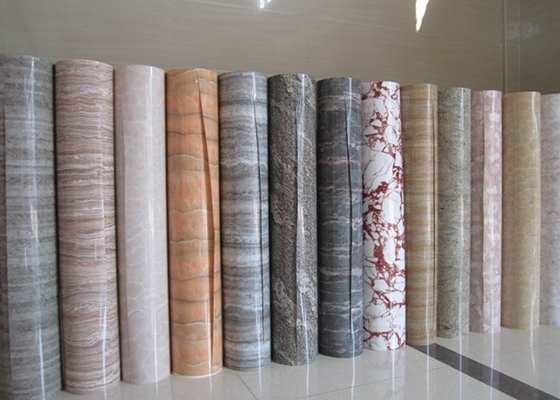 Imitatie Marmeren menbrane Decoratieve Film van deurenpvc voor Meubilair