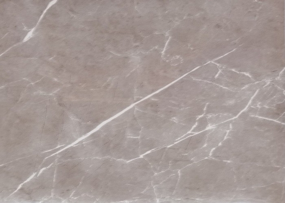 Grey Marble High Gloss-de Film van pvc voor MDF Muurcomité