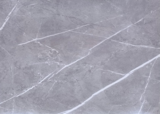 Grey Marble High Gloss-de Film van pvc voor MDF Muurcomité