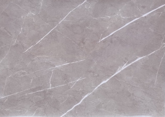 Grey Marble High Gloss-de Film van pvc voor MDF Muurcomité